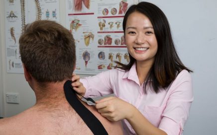 Chiropractor Dr Coco Ho treating cervicogenic headache