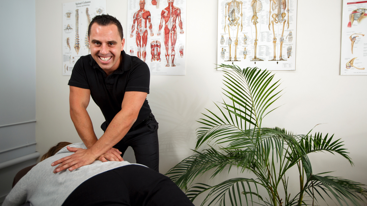 North Ryde Chiropractor Angelo Marketos treating back pain