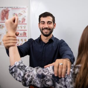 North Ryde Osteopath Evan Marnezos treats patient at Ryde Natural Health Clinic